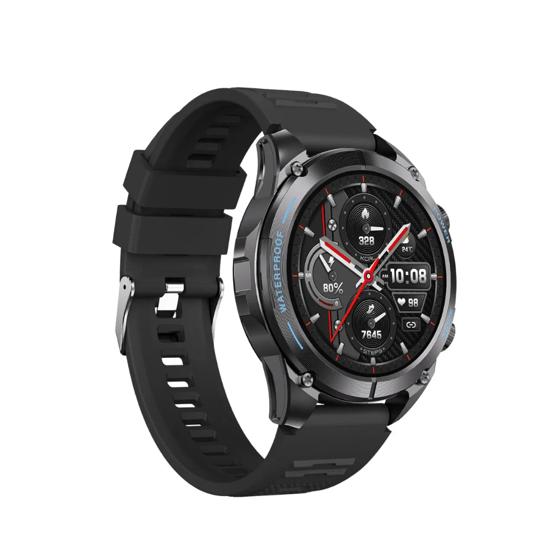 Rugged GPS Smartwatch - Powerology Titan Sports Watch With Compass, 3ATM Waterproof