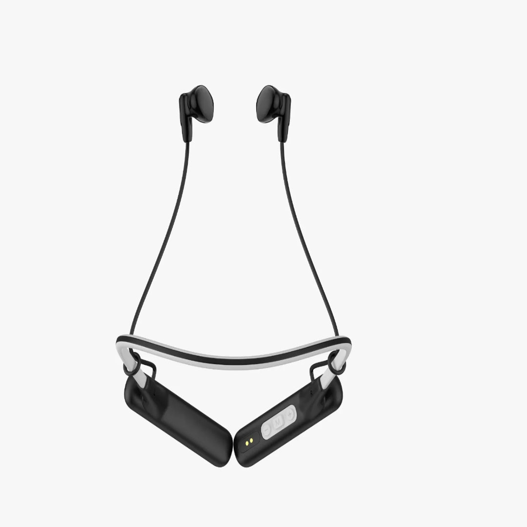 ENC Neckband Headphones - Powerology Wireless In-Ear Earbuds with 60H Battery Life