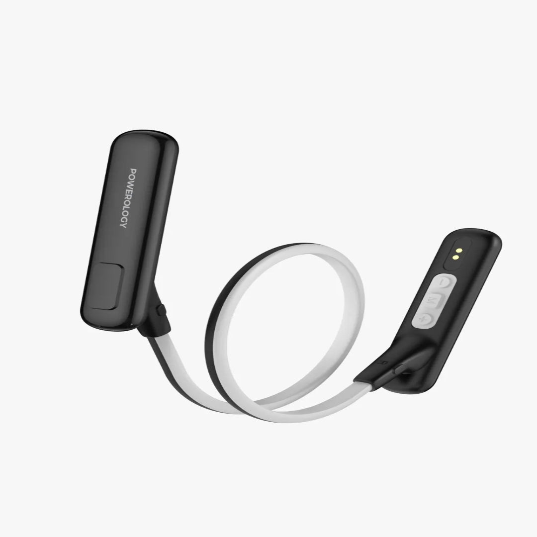 ENC Neckband Headphones - Powerology Wireless In-Ear Earbuds with 60H Battery Life