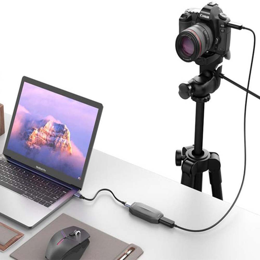 4K Capture Card – Powerology UHD Video Streaming Capture Device with USB-C
