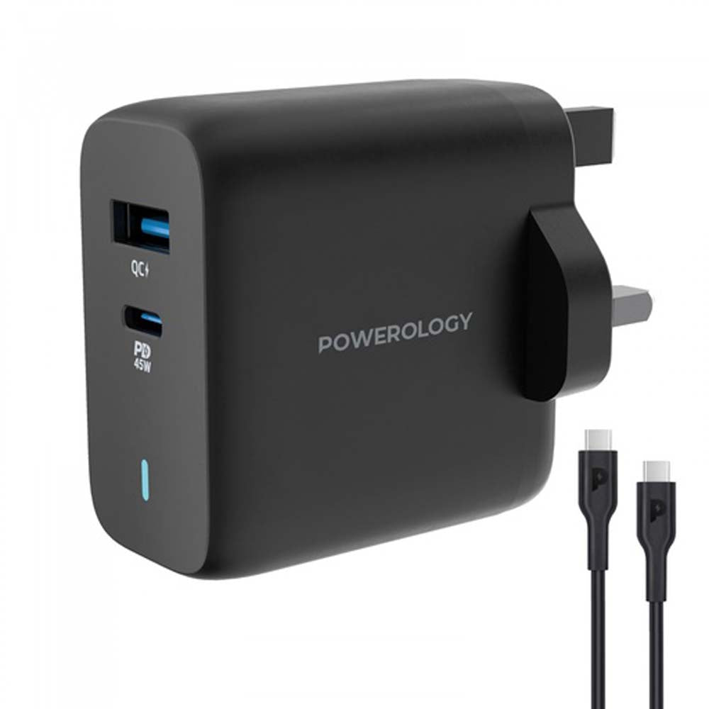 63W GaN Charger – Power Delivery Charger With 45W PD & USB Type-C Cable