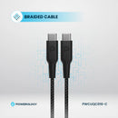 Powerology Ultra-Compact 20W GaN Charger & 1.2m Cable Black