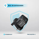 Powerology Ultra-Compact 20W GaN Charger & 1.2m Cable Black