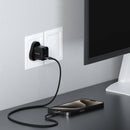 Powerology Ultra-Compact 20W GaN Charger & 1.2m Cable Black