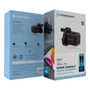 Powerology Super Compact Quick Charger + 1.2m USB-C Cable Black