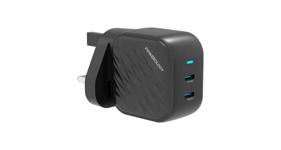 GaN Dual USB-C Charger - 90W Fast USB Charger With Dual USB-C Ports & Compact Power Adapter