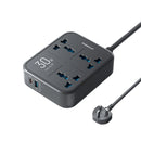Powerology Power Strip 3250W with USB-C & USB-A Outputs Black