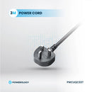 Powerology Power Strip 3250W with USB-C & USB-A Outputs Black