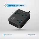 Powerology Power Strip 3250W with USB-C & USB-A Outputs Black