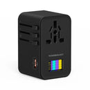 Powerology GaN 75W Universal Charger - Fast & Versatile Black