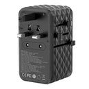 Powerology 4-Port Universal Fast Charger - 2500W AC Black