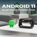 Powerology Rotating Stand Portable Projector 720P 300 Lumens Black