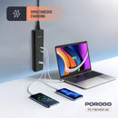 Powerology Rotating Stand Portable Projector 720P 300 Lumens Black