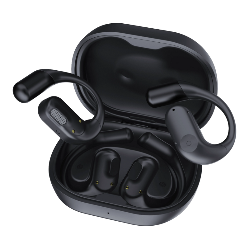 Powerology Open-Ear Wireless Stereo Earbuds - HiFi Audio Black