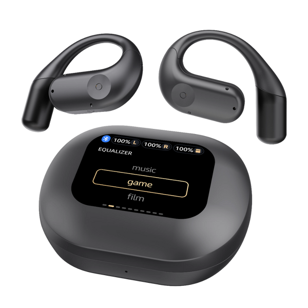 Powerology Open-Ear Wireless Stereo Earbuds - HiFi Audio Black
