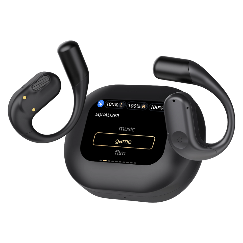 Powerology Open-Ear Wireless Stereo Earbuds - HiFi Audio Black