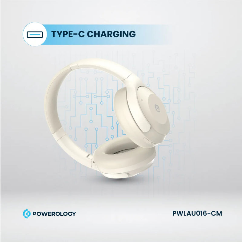 Powerology Open-Ear Wireless Stereo Earbuds - HiFi Audio Cream