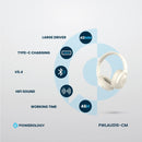 Powerology Open-Ear Wireless Stereo Earbuds - HiFi Audio Cream
