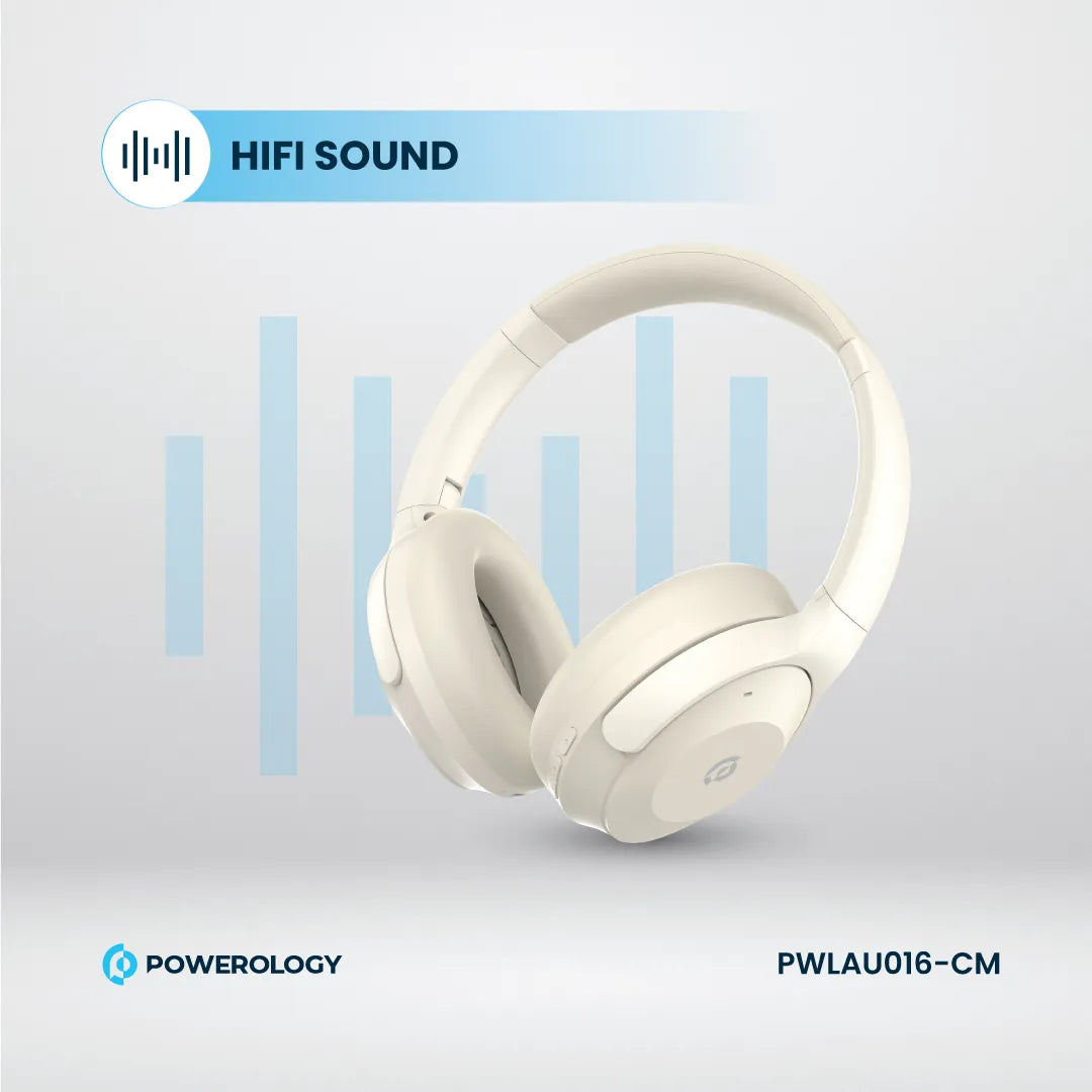 Wireless Stereo Earbuds - Powerology Open-Ear Bluetooth 5.3 Headphones with Hi-Fi Audio