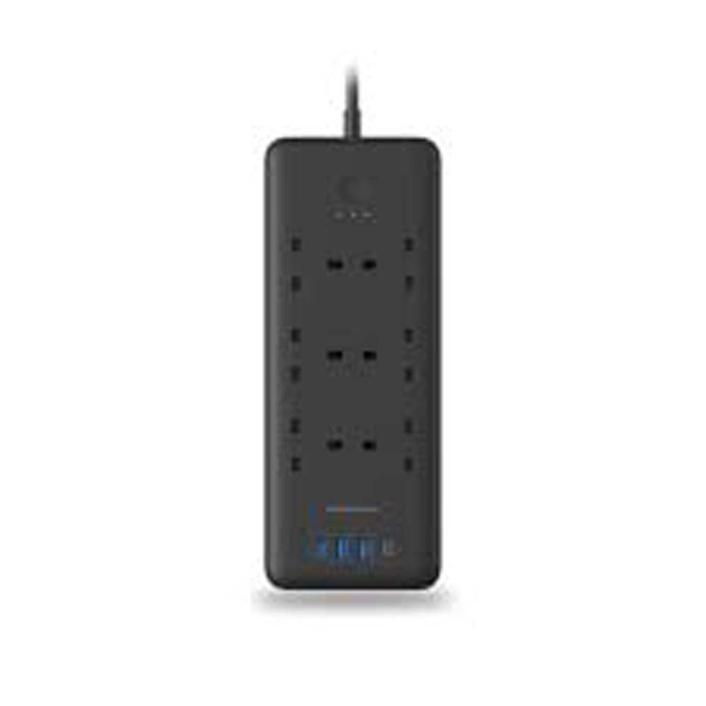Multi Port Power Strip 6 Outlets with USB-C PD30W & Surge Protector