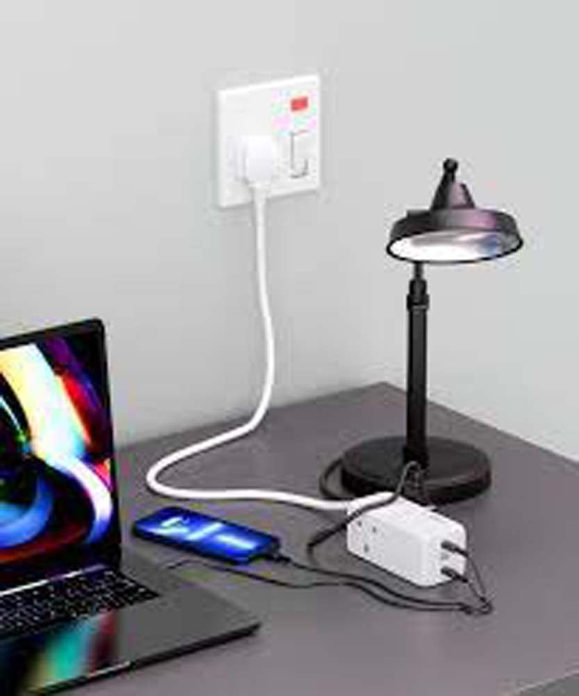 65W Power Strip | Dual USB Charger & Laptop Charging Strip With Safety Guard