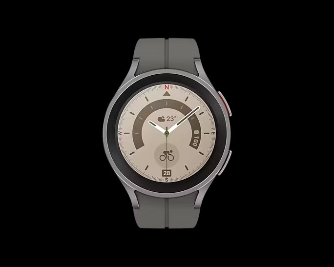 Samsung Galaxy Watch5 Pro Bluetooth 45mm - AMOLED Display, Titanium Case Smartwatch