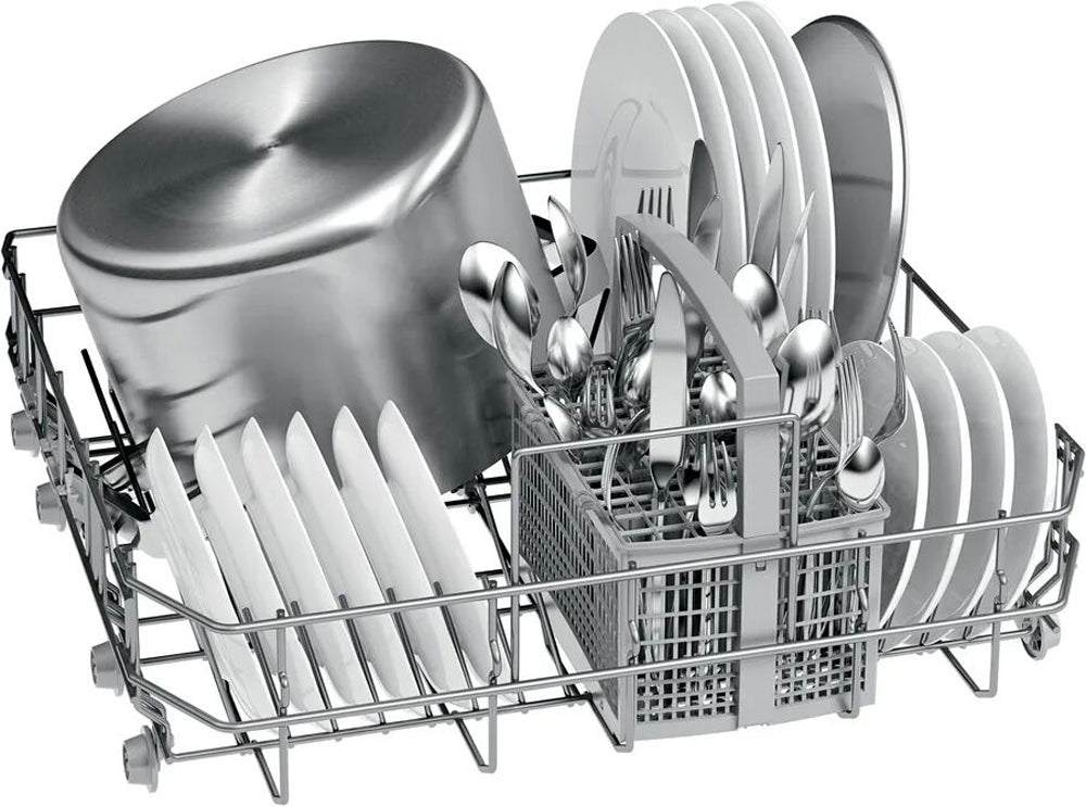 Bosch Dishwasher Free Standing Stainless Steel With Glass Cleaning Program & Height Adjustable Basket