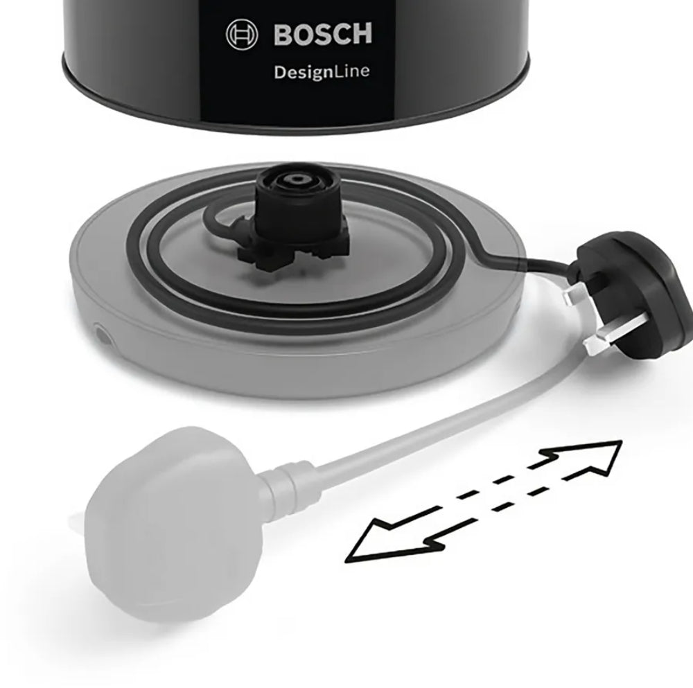 Bosch Electric Kettle - 1.7 Liter Cordless Kettle With Cup Indicator & Limescale Filter