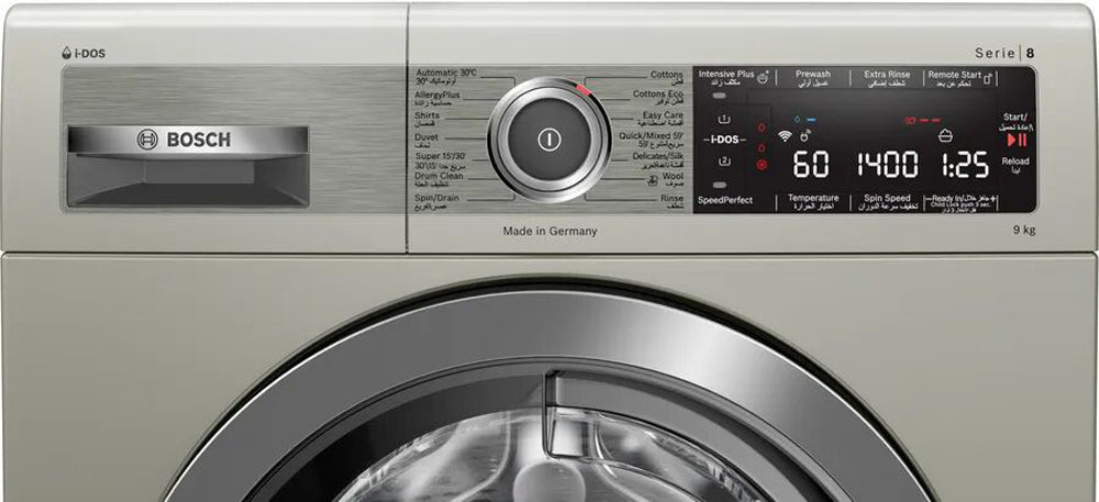 Front Load Washing Machine Bosch Series 8 | 9KG Capacity, Speed Perfect Wash