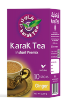 Ginger Instant Karak Tea Premix (200g Sachets) – 100% Natural 3-in-1 Blend