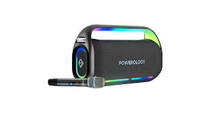 Powerology Deep Bass Party Speaker - 150W, Bluetooth 5.0 Black