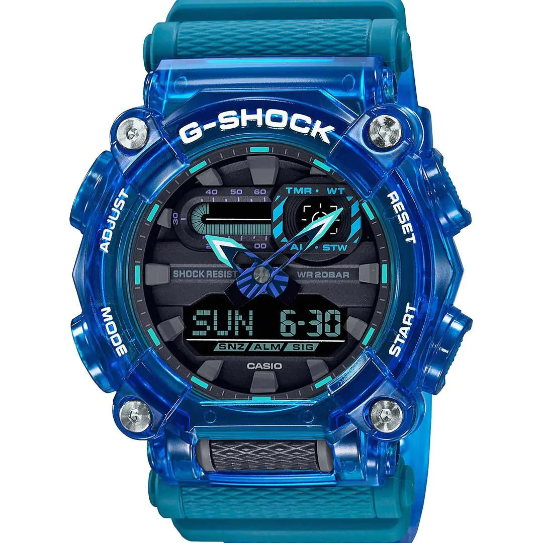 G-SHOCK Women Watch - Casual Digital Analog Oversized Resin Wristwatch With LED Light