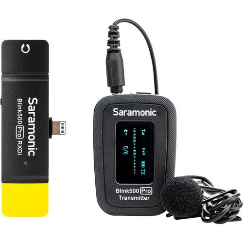 Saramonic Blink 500 Pro B3 Wireless Lavalier Microphone for iOS Devices (Lightning) (2.4 GHz)(TX+RXDi)