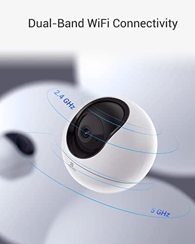 EZVIZ 4MP Indoor Camera, Pan/Tilt Baby Pet Monitor with AI Human and Pet Detection, Voice Activity Detection, Starlight Lens Color Vision | C6 - Lolly