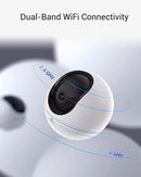 EZVIZ 4MP Indoor Camera, Pan/Tilt Baby Pet Monitor with AI Human and Pet Detection, Voice Activity Detection, Starlight Lens Color Vision | C6 with SanDisk 128GB Ultra MicroSDXC - Lolly