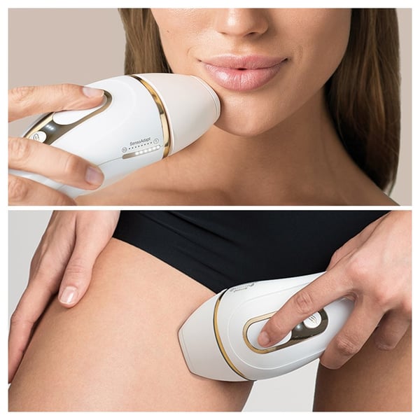 IPL Silk-expert PL 5014, hair removal system for use on body and face, 400,000 flashes with 2 extras: Venus razor and premium bag