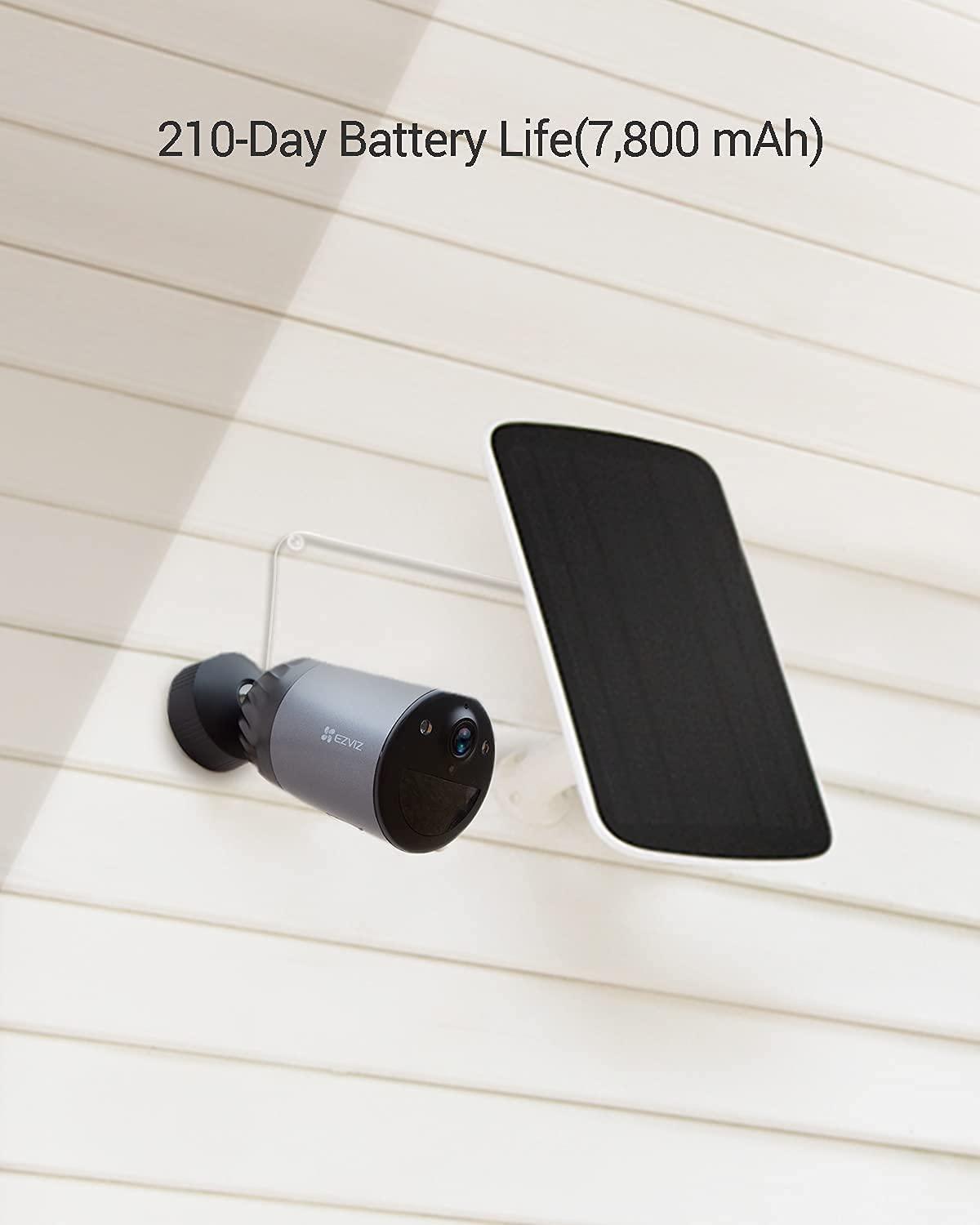 EZVIZ Battery Security Camera Outdoor with 210-Day Battery Life, 1080P Colour Night Vision, Built-in 32 GB eMMC, Two-way Audio, Waterproof (BC1C) - Lolly