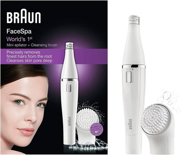 Braun Face 810 Facial Epilator & Facial Cleansing Brush with Micro-Oscillations