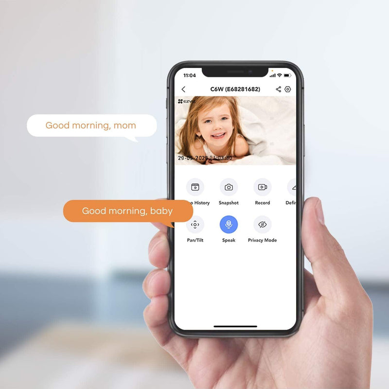 EZVIZ C6W 4MP Wifi Indoor Security Camera Auto-Zoom Montion Tracking Human Detection 360° Degree Night Vision Privacy Shutter Two-Way Talk Instant Alarm with App Control Works with Alexa - Lolly