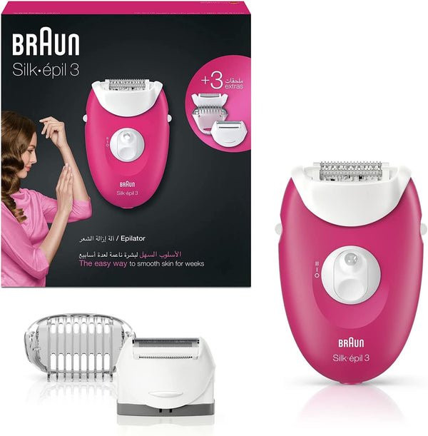 Braun Epilator SE3273 Silkepil for legs and body, shaver head, with trimmer cap - Grocery Pack