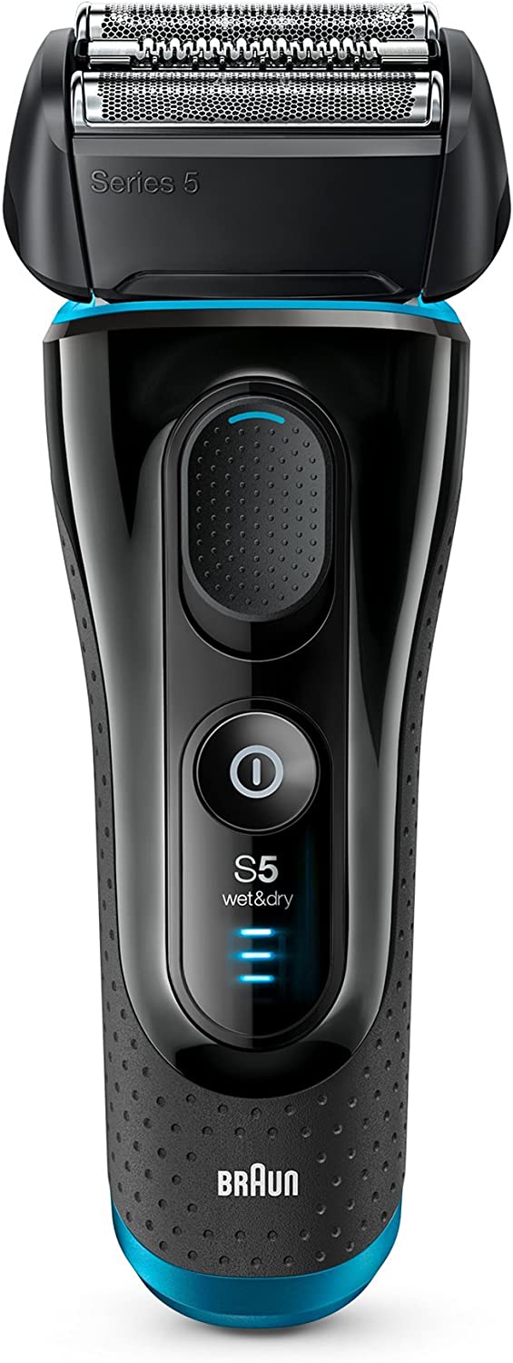 Braun Series 5 5140s Wet & Dry Electric Foil Shaver, Black/Blue