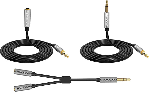 Promate Premium 3-in-1 Auxiliary Cable KIt - AUXKIT