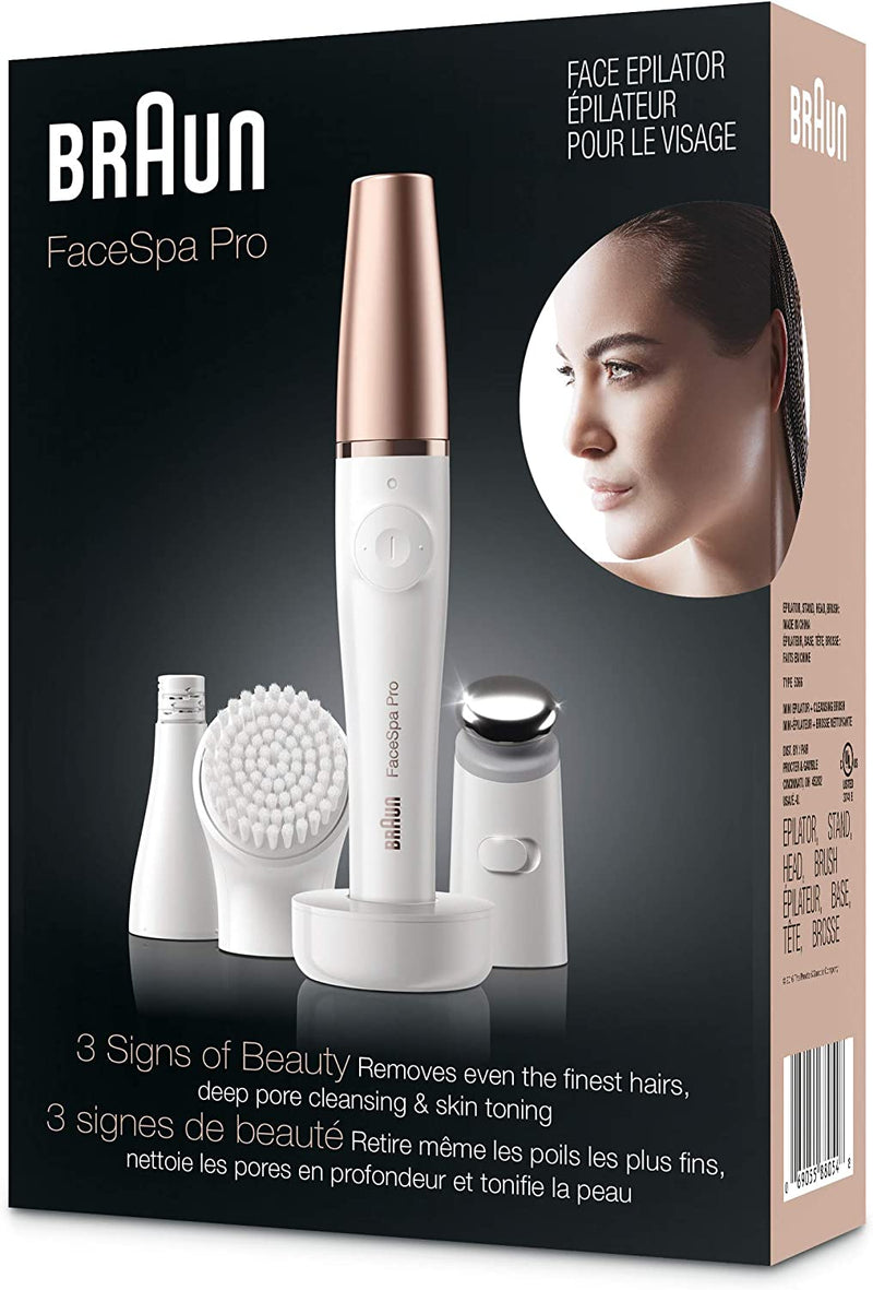 Braun FaceSpa Pro 911 3-in-1 Facial Epilator