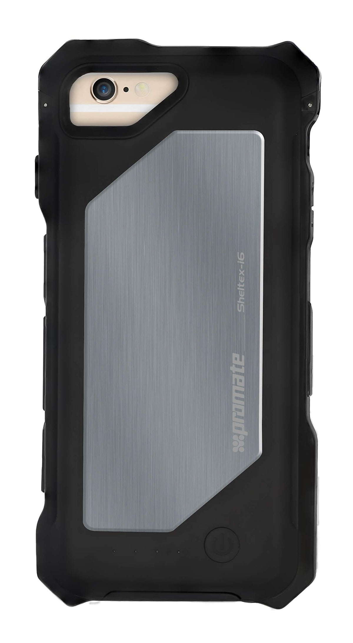 Rugged Battery Case - Promate Black iPhone 6 & 6S Protective Phone Cover
