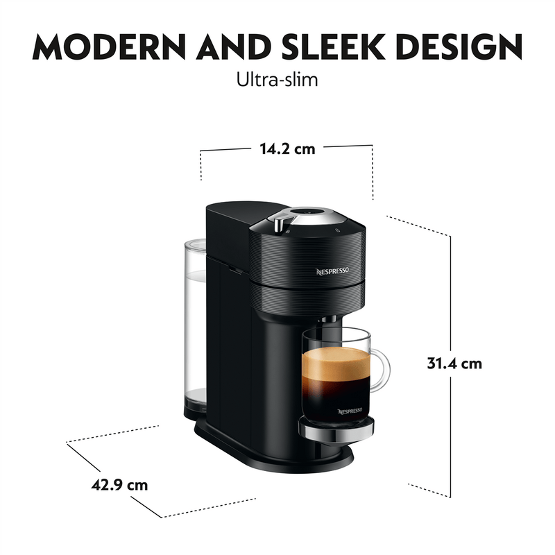 Nespresso Vertuo Next Coffee Machine-Chrome Deluxe Black EU version