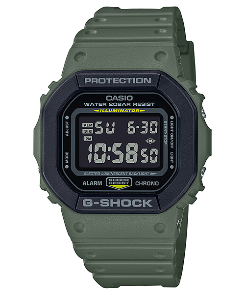 G-Shock Digital Watch - Casio DW-5600 Series Resin Band Shock Resistant