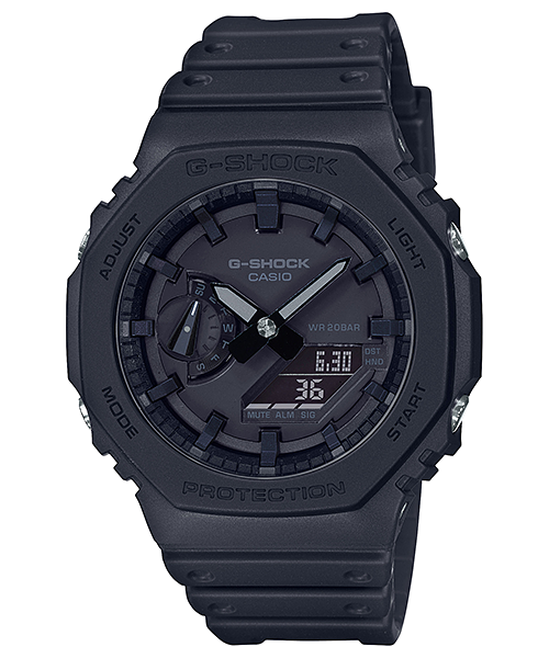 G-SHOCK Men's Analog-Digital Black Dial Watch - GA-2100-1A1DR