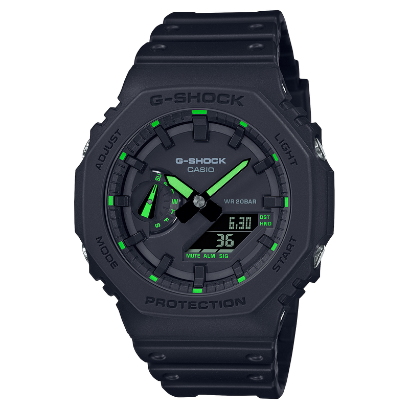 G-SHOCK Men's Analog-Digital Black Dial Watch - GA-2100-1A3DR