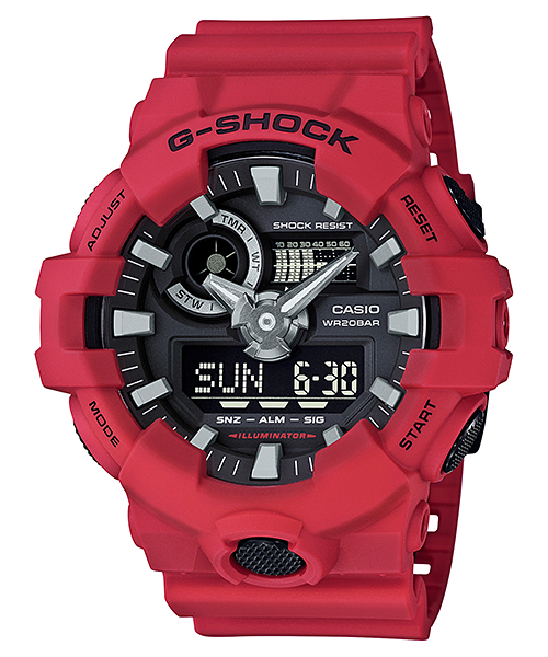 G-SHOCK Men's Analog-Digital Black Dial Watch - GA-700-4A