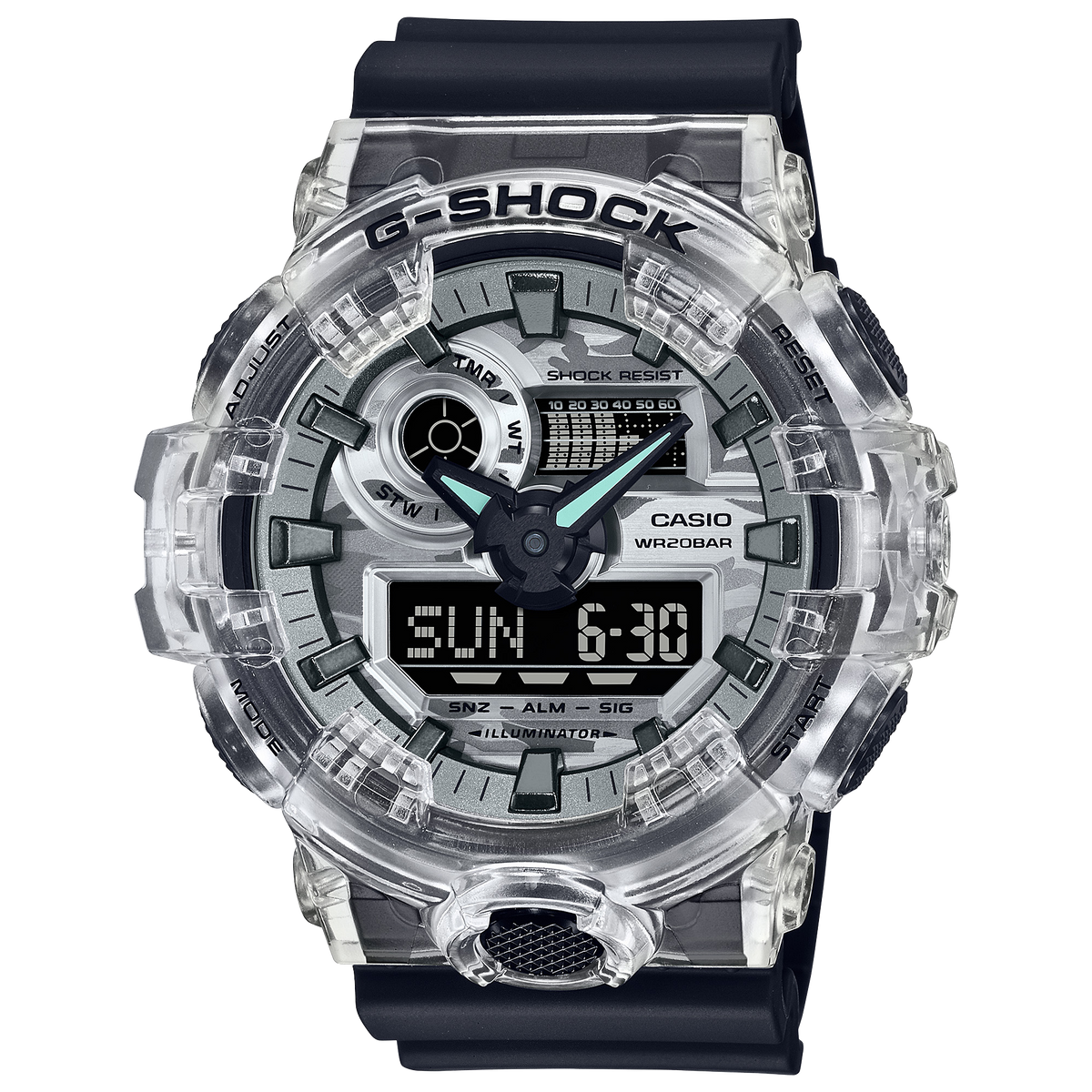 G-Shock Watch - Casio GA-700SKC-1ADR Shock Resistant Digital Analog Timepiece
